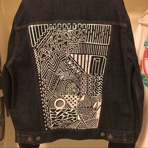 Jackets Coats Hand Painted Denim Jacket Poshmark